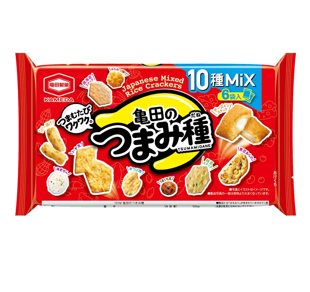 ケース販売10%オフ】亀田のつまみ種 120g ×12袋 | 亀田製菓通販いちば