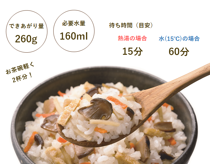 10月22日頃 販売開始予定【非常食】尾西の松茸ごはん(1食分)×10