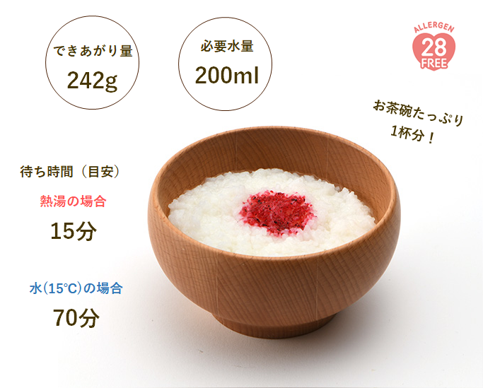 5年保存】尾西の梅がゆ(1食分)×50袋 | 亀田製菓通販いちば