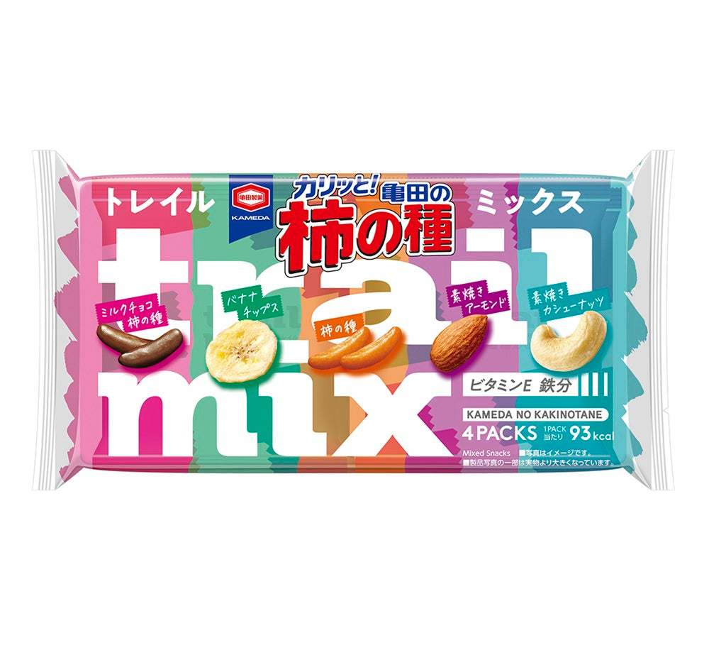 期間限定】【ケース販売10%オフ】亀田の柿の種トレイルミックス 75g×12