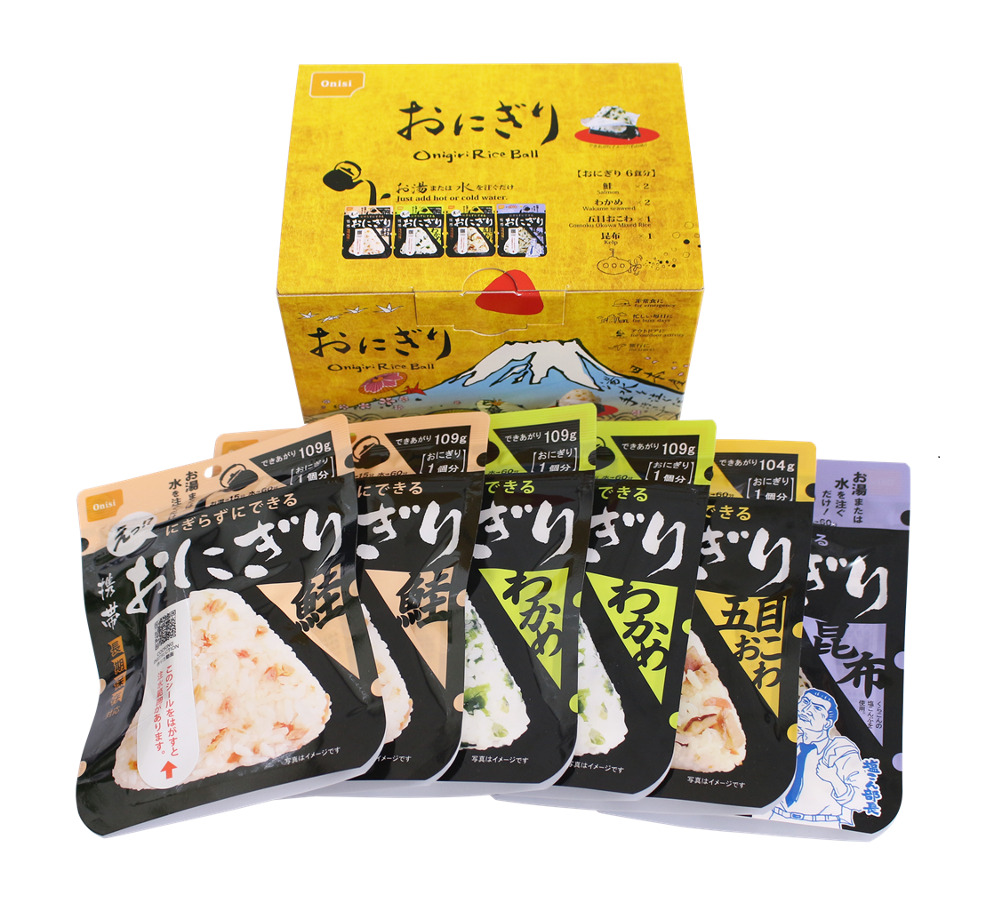 非常食】尾西 携帯おにぎり 6食セット【長期保存】 | 亀田製菓通販いちば